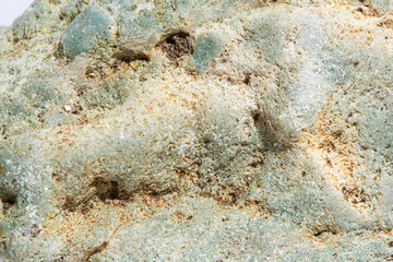 Natural Mineral Green Rock Rough Texture Macro