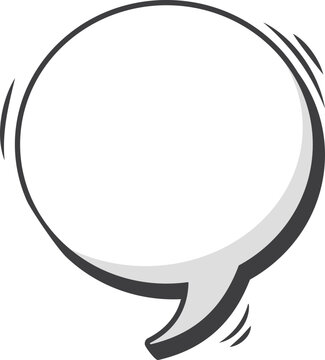 Comic text message box vintage speech bubble