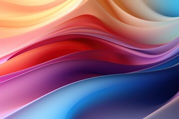 Obraz premium Abstract colorful wavy background with vibrant gradients.