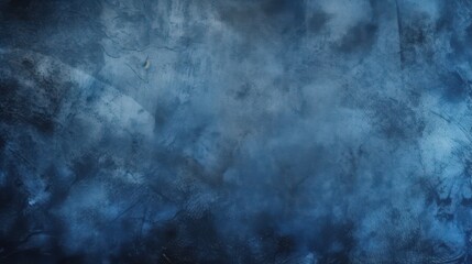 Fototapeta premium Dark blue grunge texture with smoky effects