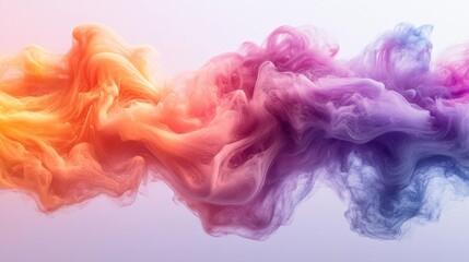 Fototapeta premium Soft colorful clouds - generative ai