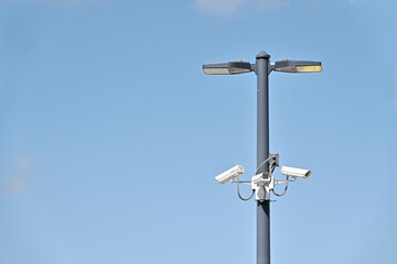 Surveillance Cameras on Streetlight