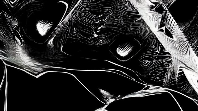 4D motion background computer binary pattern video background creative ai generated dark texture