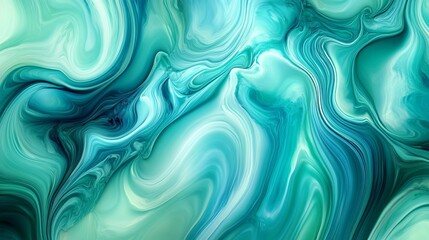 Obraz premium Swirling Blue Abstract Background - Fluid Design