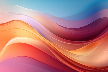 Abstract background with vibrant, flowing curves in warm hues.