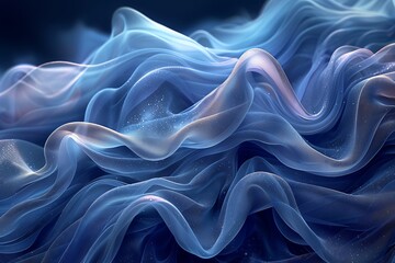 Fototapeta premium Abstract blue texture with fluid shapes and diverse blue hues.