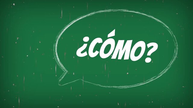 &iquest;C&oacute;mo? dentro de una burbuja de discurso	