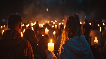 Unity in Darkness Illuminated Candlelight Vigil