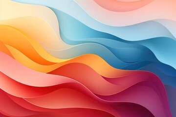 Abstract wavy background with vibrant color gradients.