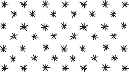 This minimalist black and white star pattern is perfect for any project.