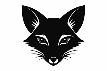 Endangered San Joaquin Kit Fox Vector Illustration - Geometric, Kawaii Cartoon Mascot, Silhouette Art