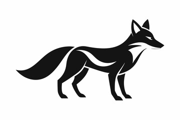 Endangered San Joaquin Kit Fox Vector Illustration - Geometric, Kawaii Cartoon Mascot, Silhouette Art