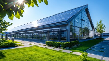 Sustainable Innovation Industrial Building Embracing Solar Power for a Greener Future