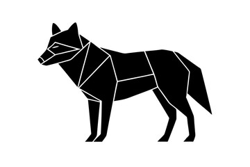 Gray Wolf Silhouette | Endangered Species USA Geometric, Line Art, Kawaii Cartoon | Vector Logo & Clipart