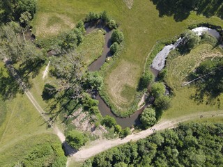 M&auml;ander der G&ouml;hl in Limburg/Niederlande