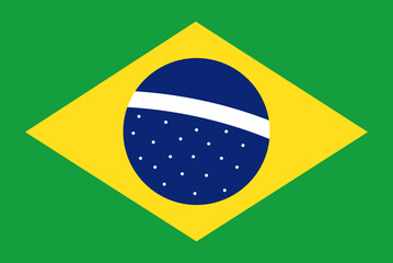 Obraz premium brazil flag