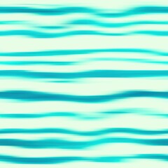 Modern summer thin line striped blur wash seamless pattern background for trendy beach wear and coastal living designs. Repeatable alcohol ink bleed effect in blue white indigo colors