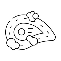 aleppo soap line icon vector. aleppo soap sign. isolated contour symbol black illustration