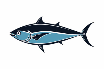 Endangered Atlantic Bluefin Tuna Silhouette,  Abstract & Geometric Art, line art,  Vector kawaii and  Cartoon & Logo