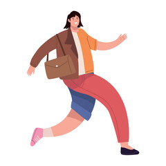 business woman hybrid work