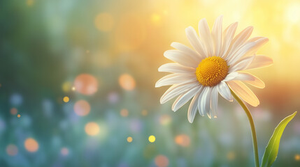 Daisy bloom in spring summer season