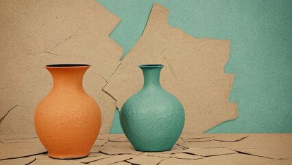 jug on wooden background