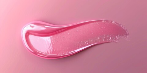 Pink Lip Gloss Texture for Beauty Showcases AI Generated
