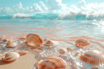 Seashells on the Sandy Shore