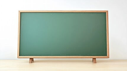  a big blank green board in a white background 