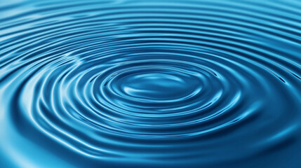 Abstract blue background with water ripples and circles