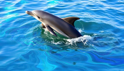 Dolphin Leaping out of the Water.