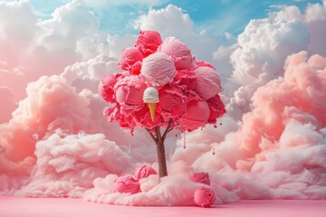 The Ice Cream Tree in a Candy Cloud World