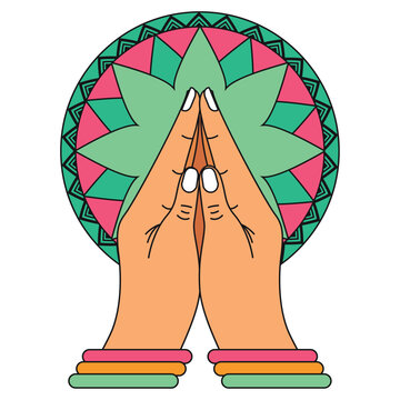 indian welcome namaste hands