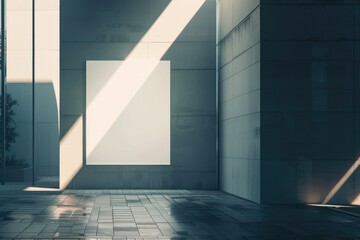 Obraz premium A quiet room with a motivational poster on the wall