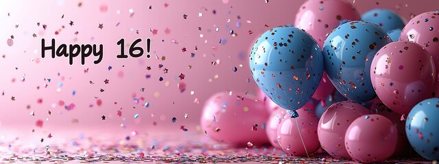 Sweet sixteen: text happy 16 years, the milestone birthday with joy and festivity, the transition from childhood to young adulthood with cherished memories, family, and friends