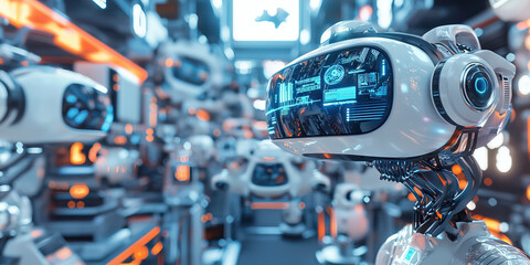 Gadget Galaxy: An array of futuristic devices, including virtual reality headsets, drones and smart home devices