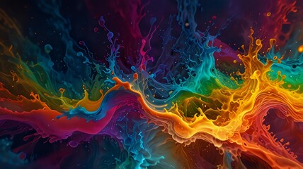 Vibrant Drip Powder Background: Perfect for Creative Designs