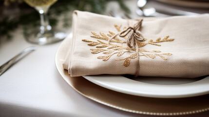 Holiday table decor, Christmas holidays celebration, tablescape and dinner table setting, English country decoration and home styling inspiration