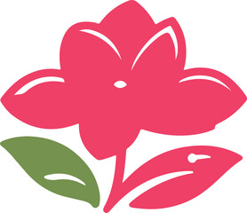 Rose  voctor silhouette flower illustration 04