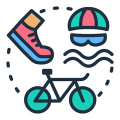 Triathlon Training Icon