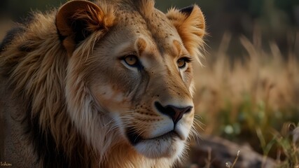 Obraz premium Beautiful Lion King 