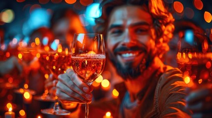 Celebration in the workplace - corporate party fun, team bonding, lively entertainment, joy of colleagues coming together to celebrate achievements and foster a positive work environment.