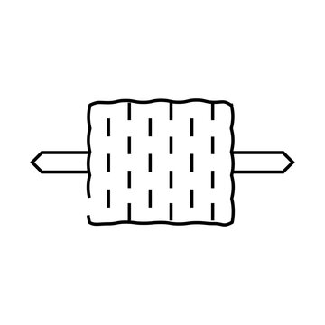 recommend clip art: corn stick line icon vector. corn stick sign. isolated contour symbol black illustration