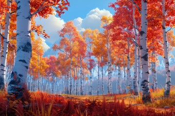 Aspen Grove in Autumn Glory