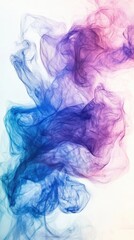 Obraz premium Soft waves of blue and purple blend harmoniously, creating a calming and vibrant abstract texture