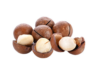 Macadamia nut isolated on  transparent png
