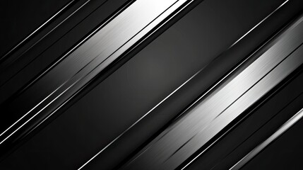 Obraz premium A black and white image with silver lines.