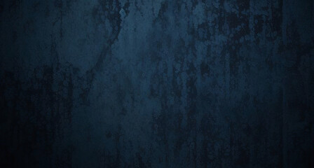 Fototapeta premium Abstract grunge dark navy background, textured. Blank blue texture surface background, dark corners, abstract architecture material.Beautiful abstract grungy blue stucco wall background