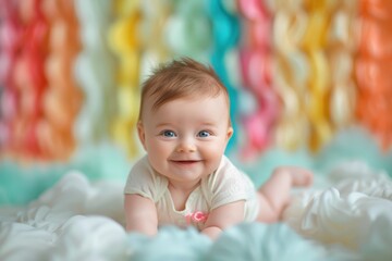 Fototapeta premium Baby's Joyful Response to Music