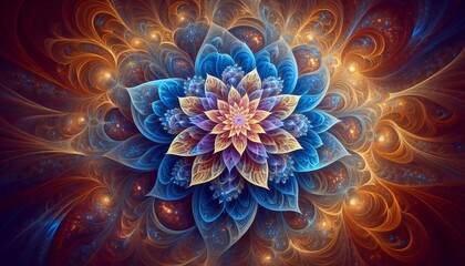 Luminous Abstract Blossom